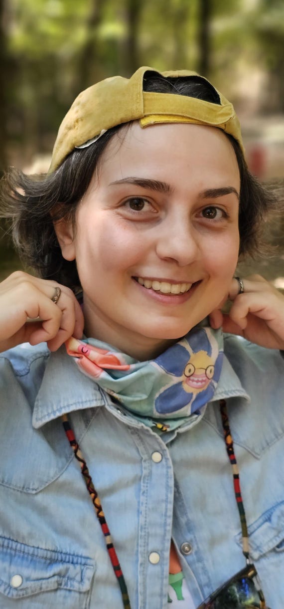 Floral Neck Gaiter Lightweight Buff Scarf With UPF 50+