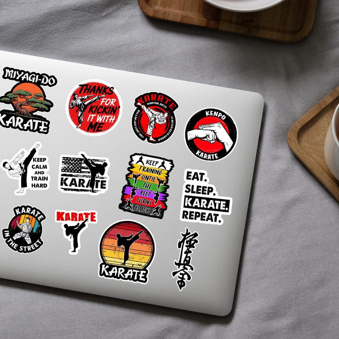 COMBO 12 PCS Karate Stickers, Karate Power Stickers, Karate Fighter ...