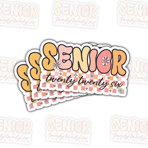 COMBO 3 PCS Senior 2026 Sticker, High School Graduation Stickers, Class of 2026, Senior Year Gifts, Senior Night Party Decor, Senior 2026