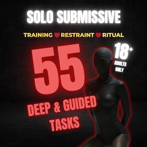 55 Solo Submissive Tasks Guide | Kink Ritual System (PDF)