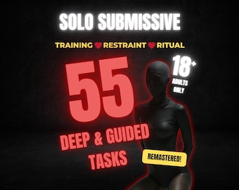 55 Solo Submissive Tasks Guide | Kink Ritual System (PDF)