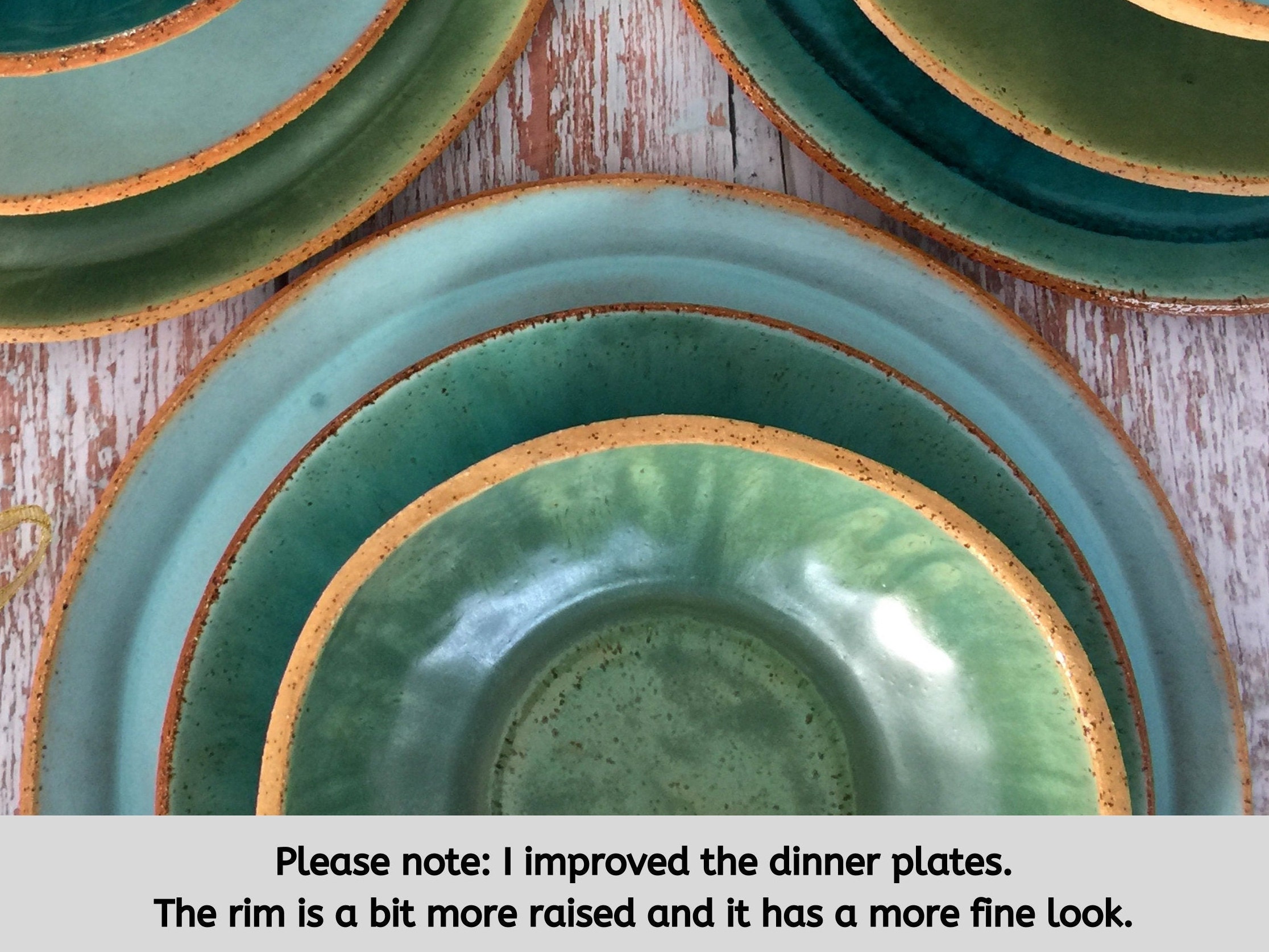 Rustic Home Decor Dinnerware Set Handmade Ceramic Dinner Set Etsy