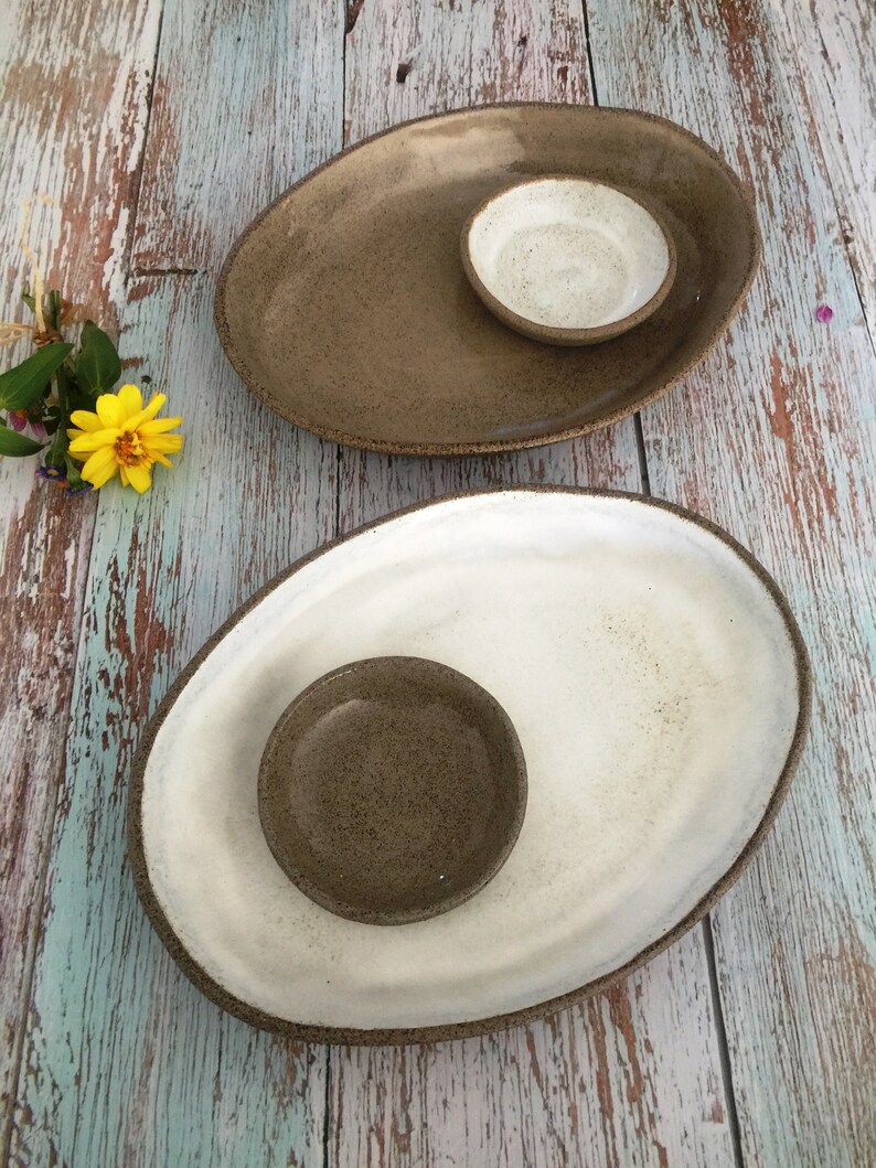 Serving Platters Handmade Pottery Serving Tray Set Ceramic | Etsy