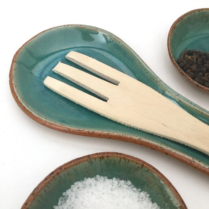Rustic Spoon Rest Ceramic Spoon Holder Spoon Dish for Rustic Etsy
