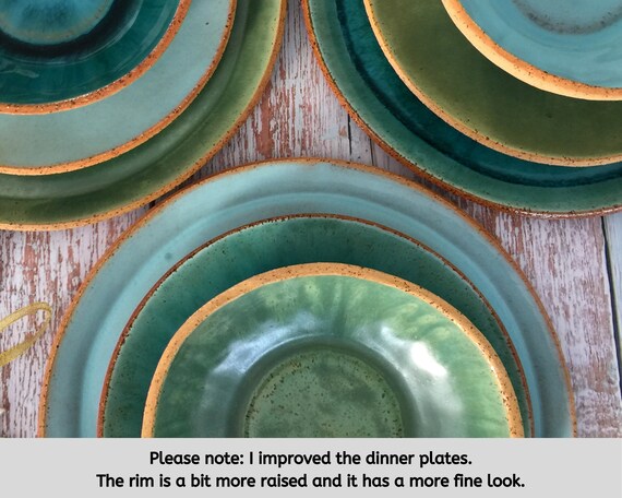 turquoise plates