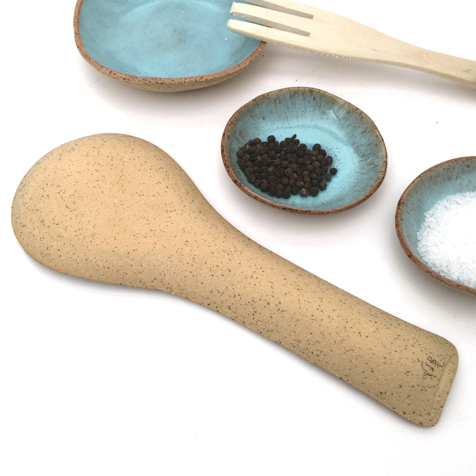 Rustic Spoon Rest Ceramic Spoon Holder Spoon Dish for Rustic Etsy