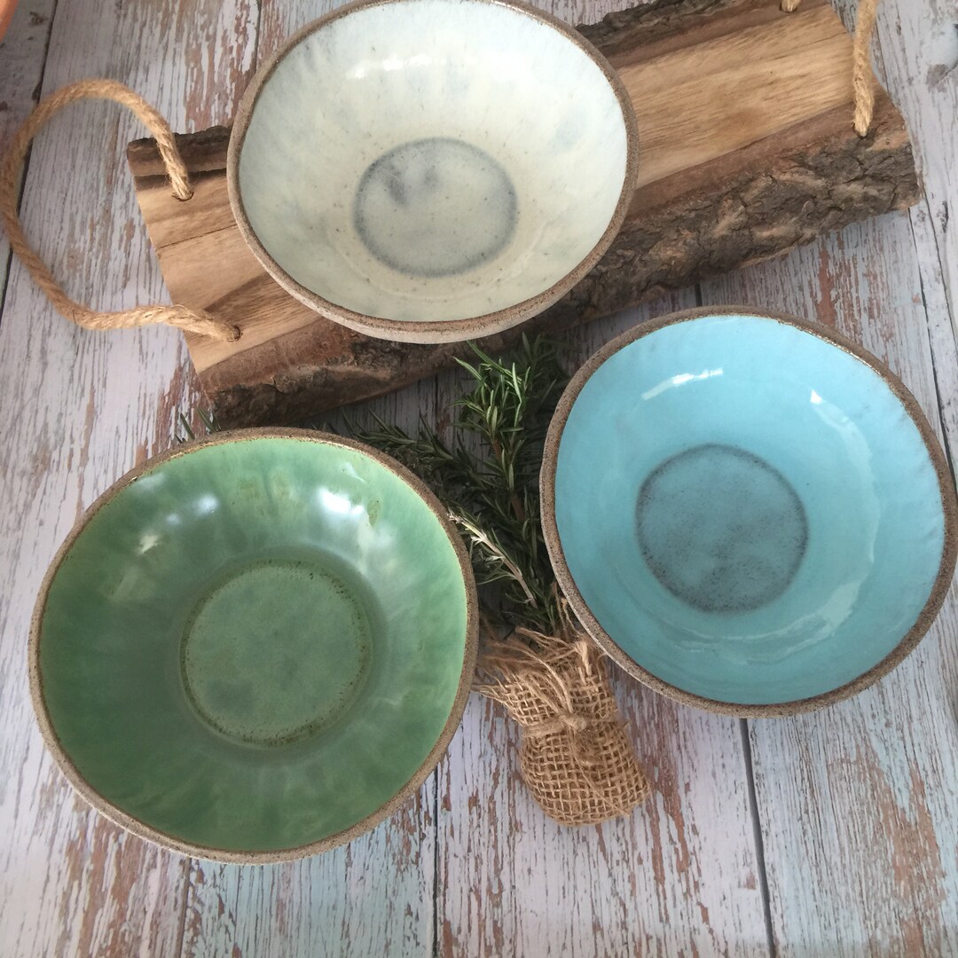 Pottery Bowl Ceramic Bowl Soup Bowl Handmade Bowl Blue Etsy