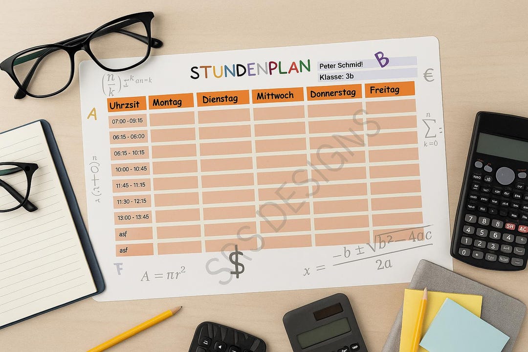 Timetable Homemade DIY Timetable / Teenagers / School / Comprehensive School / Primary ...