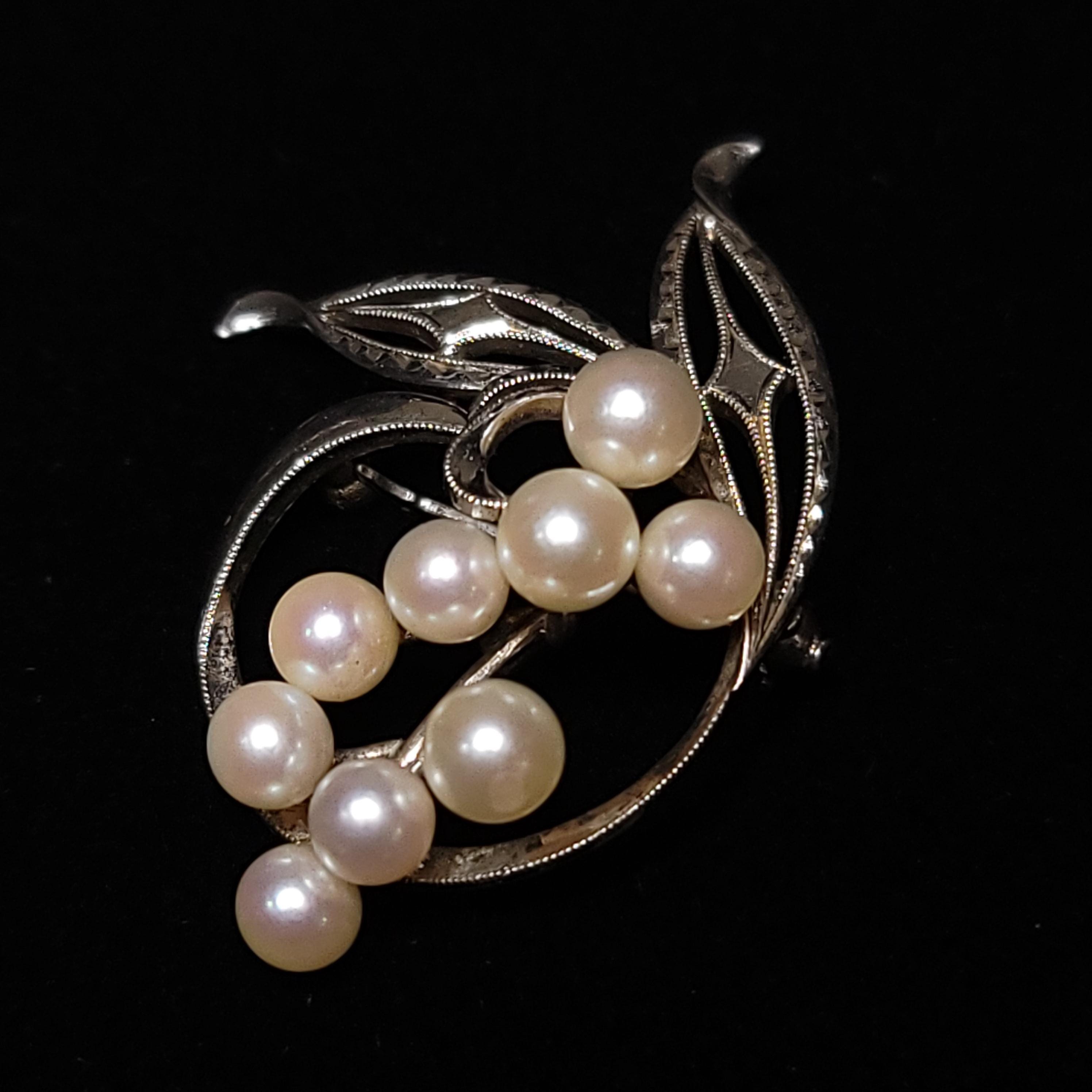 Mikimoto Brooch - Etsy