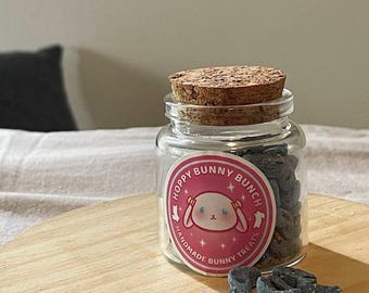 Organic Blueberry Chamomile Bunny Bites: Calming Treats for Rabbits