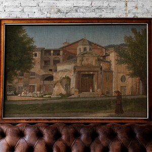 Via Sacra, Rome - Eckersberg Print, Vintage Rome Wall Art, Matte Horizontal Poster, Historical Cityscape Decor, Gift for Art Lovers