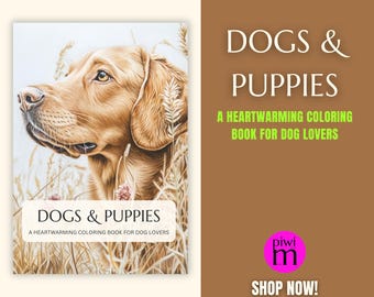 Dog & Puppy Coloring Pages: 25 Printable Designs (Instant Download)