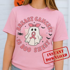 Breast Cancer Is Boo Sheet Png, Pink Ghost Png, Pink Ribbon Png, Spooky Png, Breast Cancer Png, Halloween Png, Breast Cancer Awareness Png
