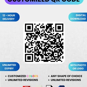 Customized QR code printed, QR code design, personalized qr code logo, printable qr code generator, qr code signs, custom code, scan code