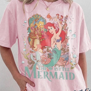 Comfort Colors® The Little Mermaid Shirt, Disney T-shirt, Women's Little Mermaid Ariel Shirt, Ariel Mermaid Shirt, Disney Ariel Shirt zdjęcie 1