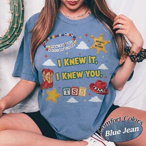 Retro Toy Story Gang I Knew It I Knew You Girly Shirt, Western Cowboy Graphic Shirt, Trendy Toy Story 5 Tee, You've Got A Friend In Me Shirt image 7