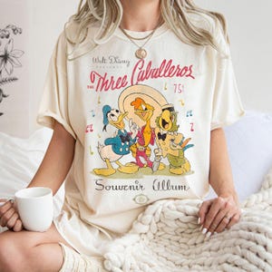 Comfort Colors® Disney The Three Caballeros Classic T-Shirt, Three Caballeros Shirt, Magic Kingdom Shirt, Disneyland Family Matching Shirts image 3