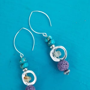 Gypsy Gemstone Beaded Earrings by Blue Honey Jewelry image 5