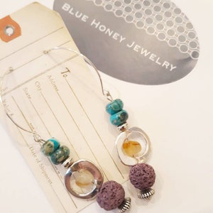 Gypsy Gemstone Beaded Earrings by Blue Honey Jewelry image 6