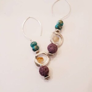 Gypsy Gemstone Beaded Earrings by Blue Honey Jewelry image 3