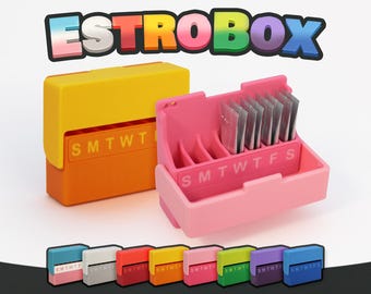EstroBox - Estrogen Gel Sachet Case and Daily Tracker
