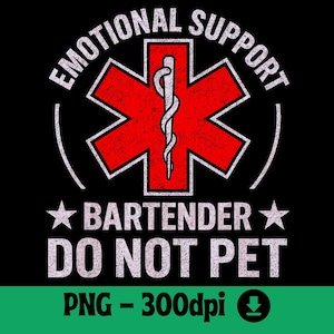Barman wsparcia emocjonalnego PNG, zabawny sarkastyczny cytat humorystyczny projekt, grafika humorystyczna dla dorosłych