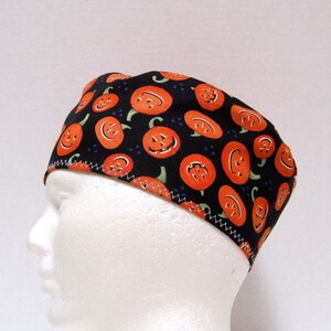 Chapéu de abóbora de Halloween: gorro de caveira de algodão unissex