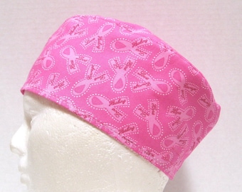 Gorro quirúrgico ajustable Lazo Rosa de la Esperanza