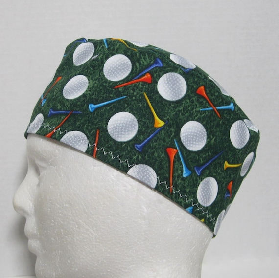 Mens Scrub Hat Surgical Cap or Scrub 