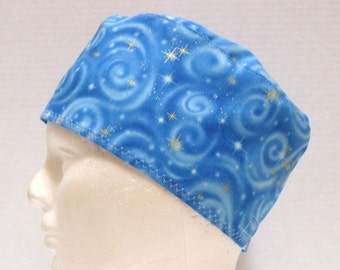 Scrub Cap, Surgical Cap or Chemo Cap Gold Stars in the Sky