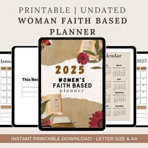 Womens Journal, Prayer Journal, Faith Journal, Devotional for Women, Faith Planner, Bible Study Journal, Christian Planner