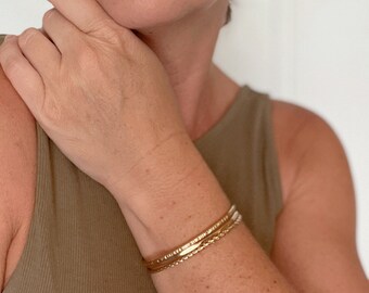 Mix Texture Brass Cuff Set, Stacking Bracelet Set, Bridesmaids Gift Idea, Multiple Cuff Set