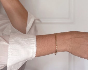 Textured Brass Cuff, Stacking Cuff Bracelet, Handmade Brass Bracelet, Minimal Cuff Bracelet, GLIMMER CUFF