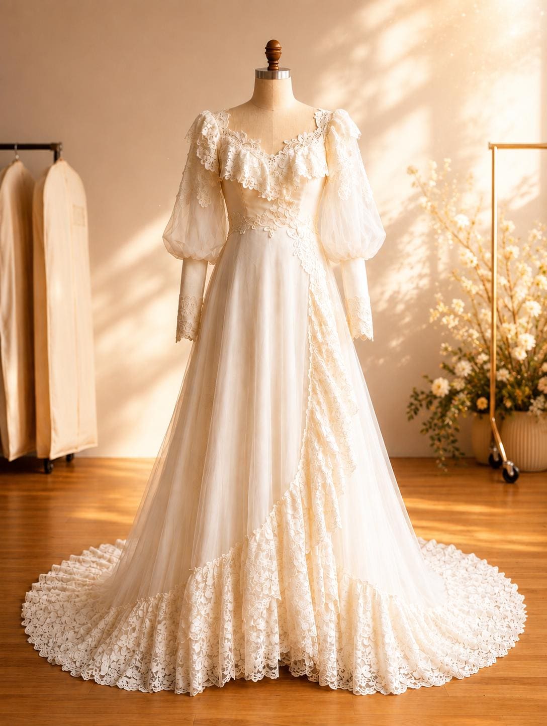 Vintage Winter Wedding Dress