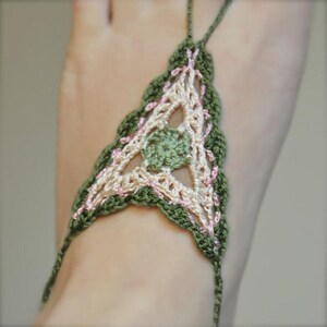 Boho Barefoot Crochet Sandals MADE TO ORDER image 4