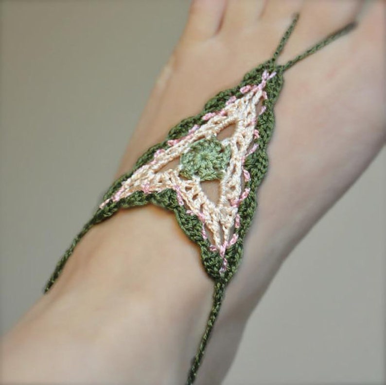 Boho Barefoot Crochet Sandals MADE TO ORDER image 3