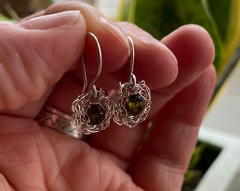 Tiny Flower Drop Earrings