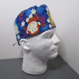 Monkey Around Unisex Surgical Scrub Cap
