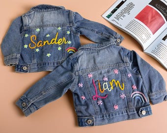 Adorable Custom Denim Jacket: Personalized for Infants & Toddlers – Perfect for Baby Showers or Birthdays!