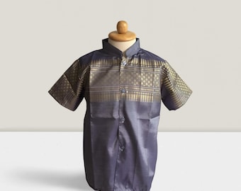 Camisa tradicional tailandesa para niños / Ropa infantil vintage Tallas S-XXL