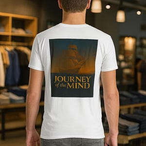 Mindful Sailing Shirt – “No Harbour” Quote Tee for Deep Thinkers
