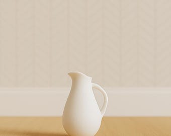 Jug STL File | 1:12 Scale Dollhouse Furniture, 3D Printable Digital Download
