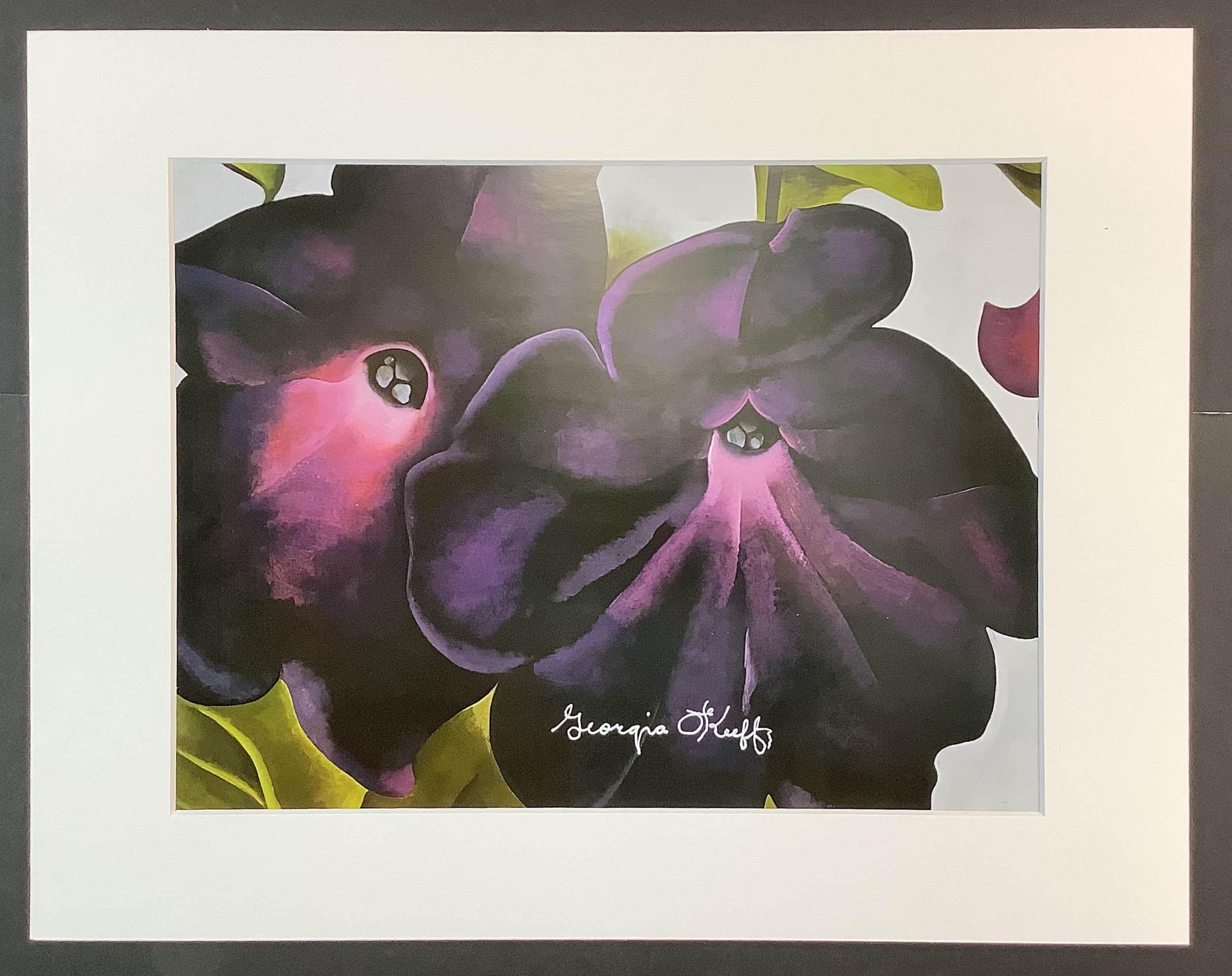 Georgia O'keeffe Purple Petunias - Etsy