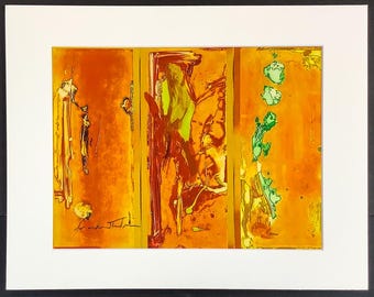 Gateway - Helen Frankenthaler – Hand Signed Frame Ready Art (11x14 Inch Mat)