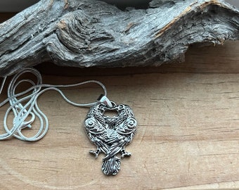 Twin Ravens Necklace