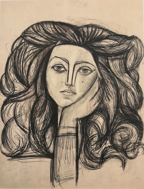 Pablo Picasso | Portrait of Françoise Gilot Lithograph | Limited