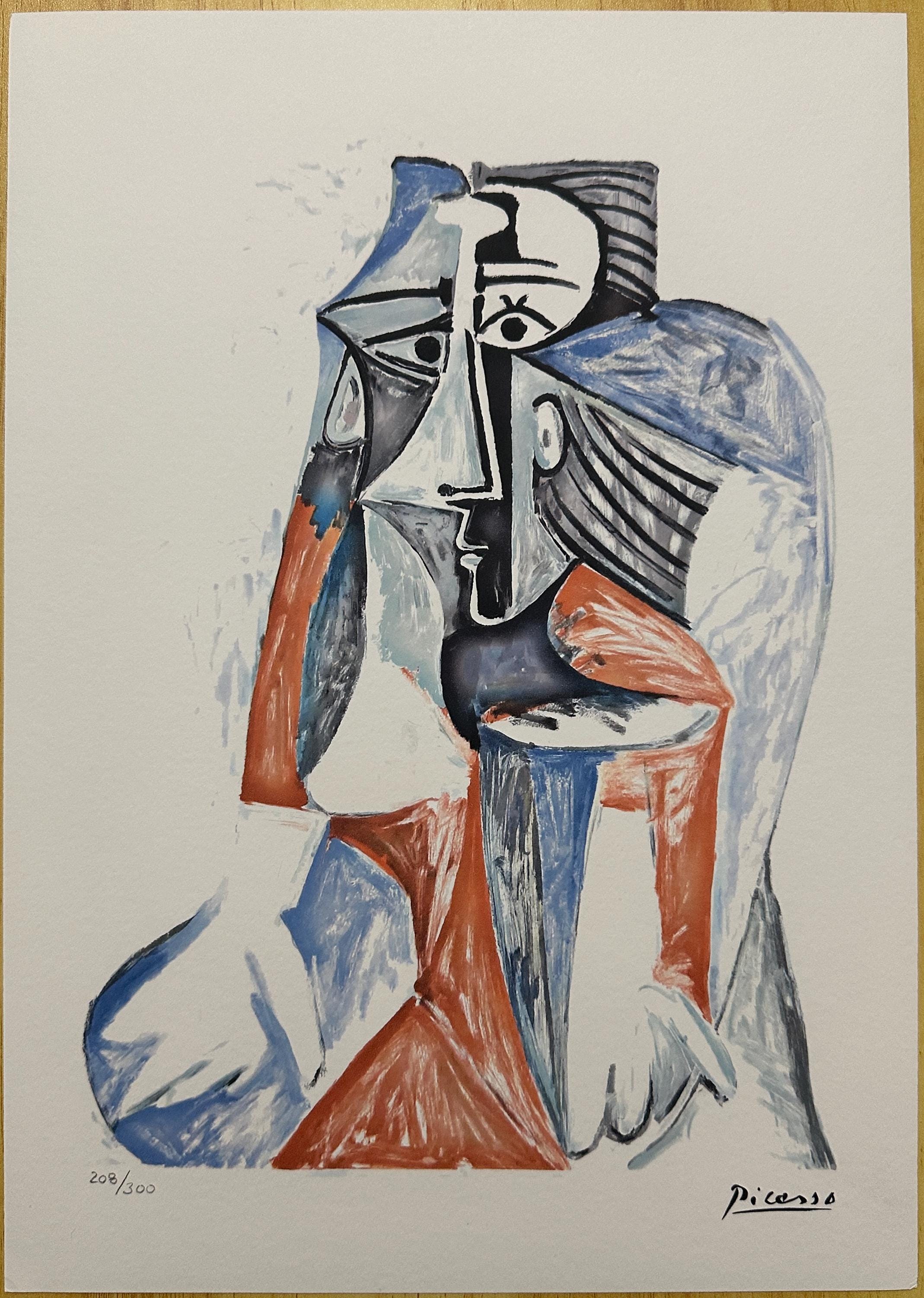 Picasso woman with book - Etsy 日本