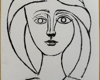 パブロ・ピカソ、自画像、リトグラフ、限定版 E.A. - Etsy 日本