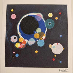 Wassily Kandinsky &quot;Several Circles&quot; Lithograph, Signed