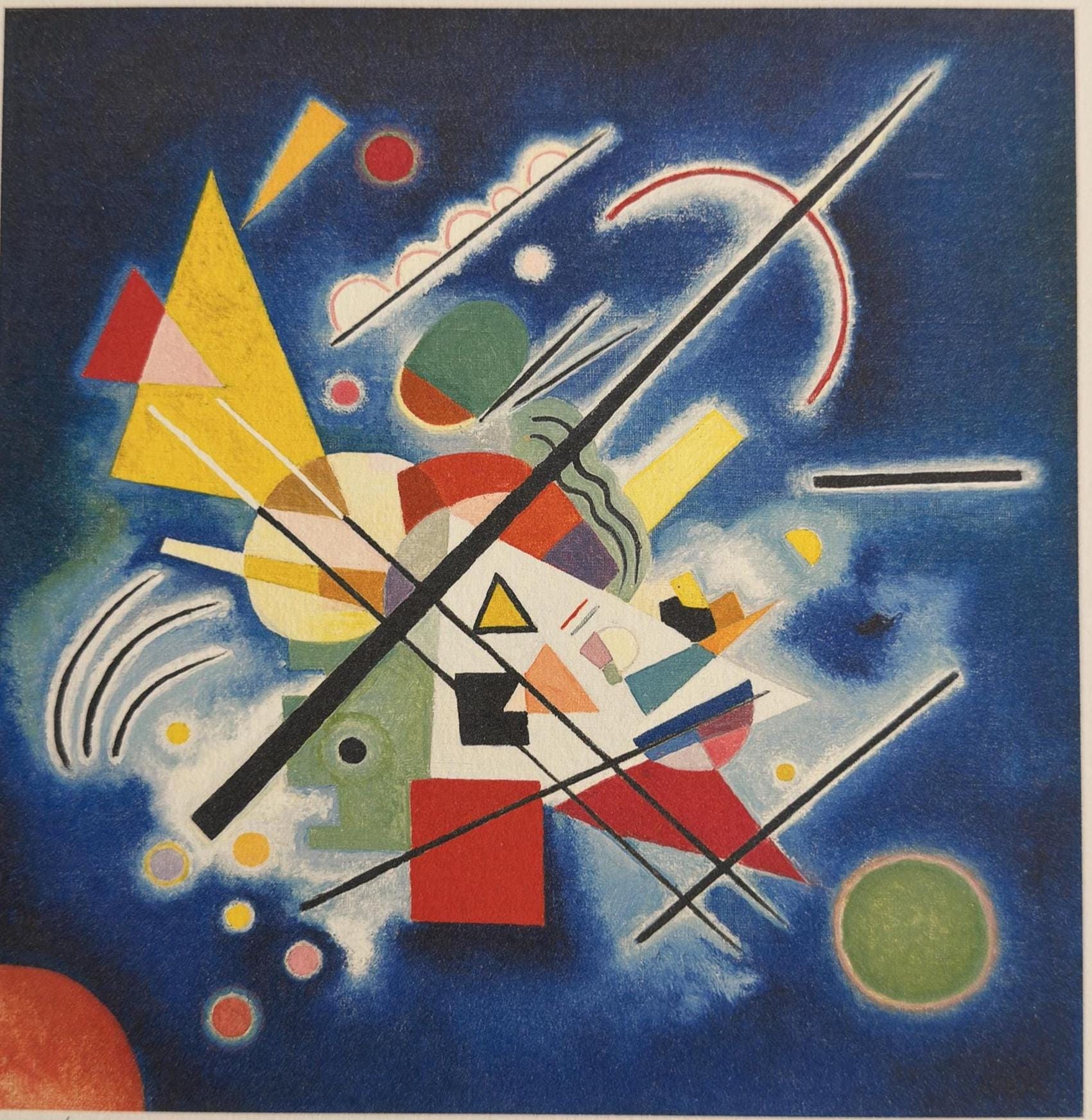 ワシリー・カンディンスキー | 青い絵画 リトグラフ | 限定版 | サイン